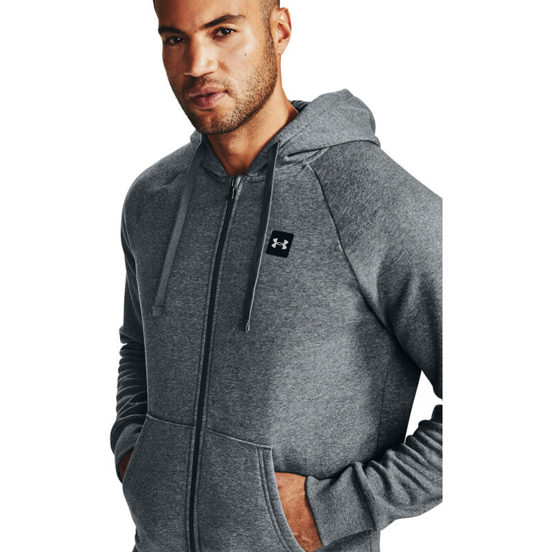 Capot Under Armour Rival Fleece FZ, Gris, Hommes