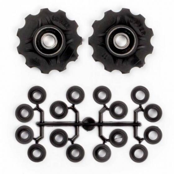Paire de Galets de Dérailleurs avec Spacers Elvedes 2 x 11 dents SHIMANO / CAMPA 2/4