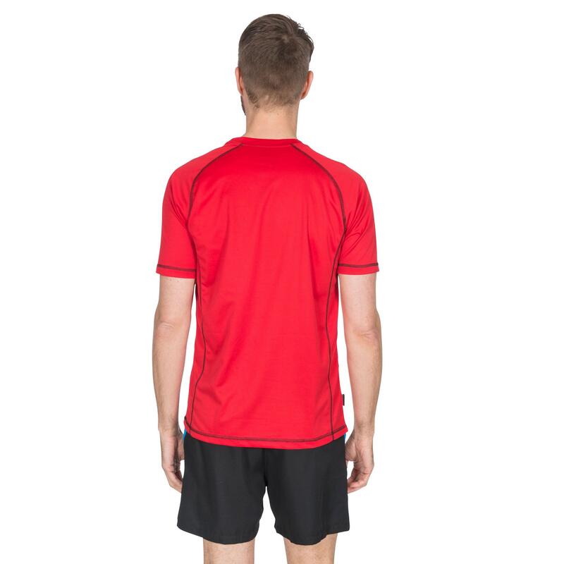 Heren Albert Active Korte Mouwen TShirt (Rood)