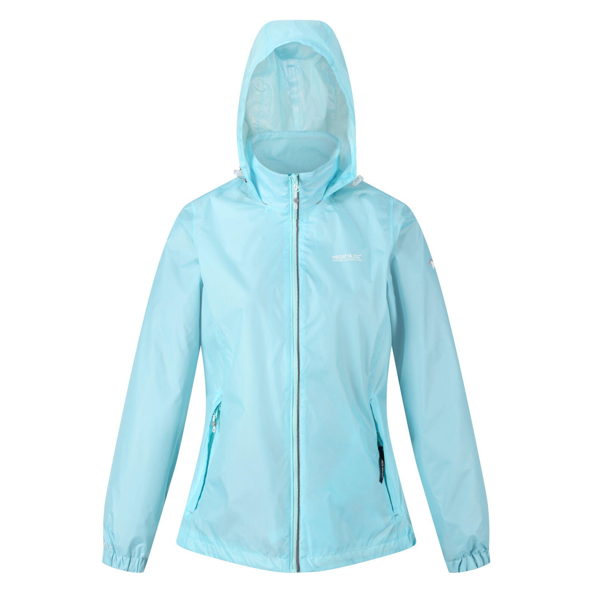 REGATTA Womens/Ladies Pk It Jkt III Waterproof Hooded Jacket (Cool Aqua)