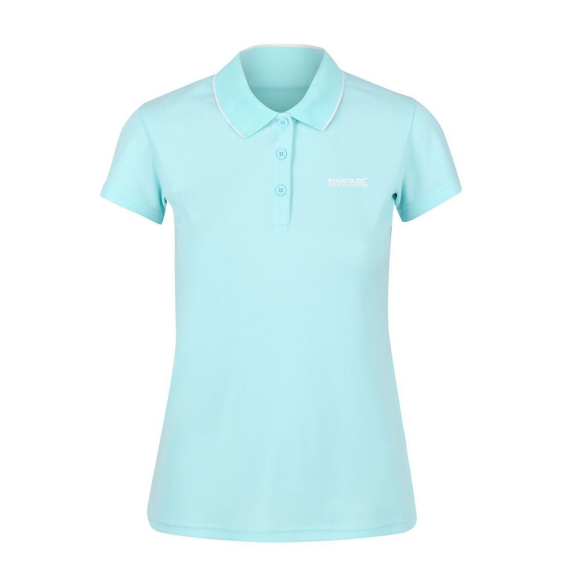 Womens/Ladies Maverick V Polo Shirt (Cool Aqua) 1/5