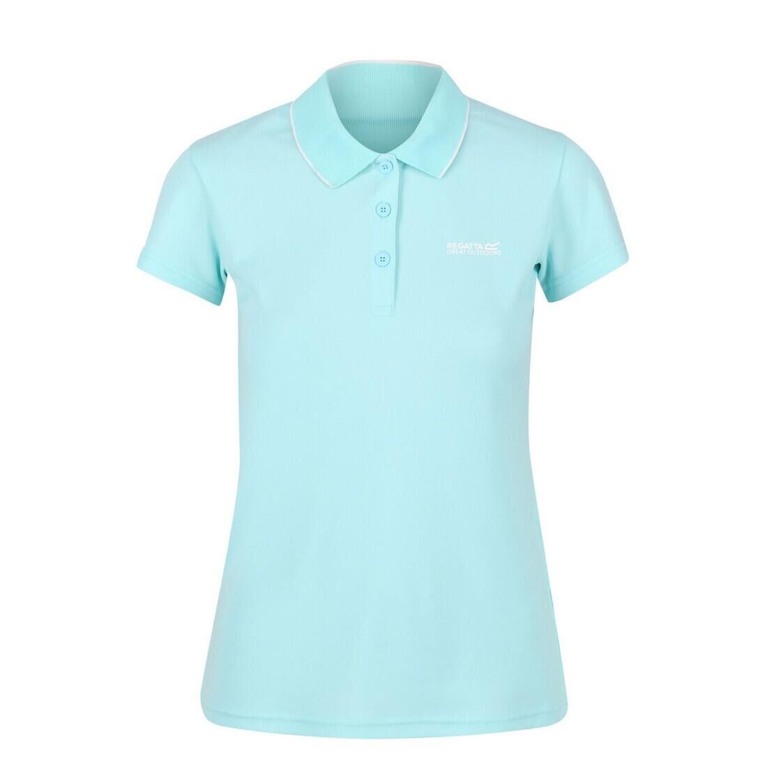 REGATTA Womens/Ladies Maverick V Polo Shirt (Cool Aqua)