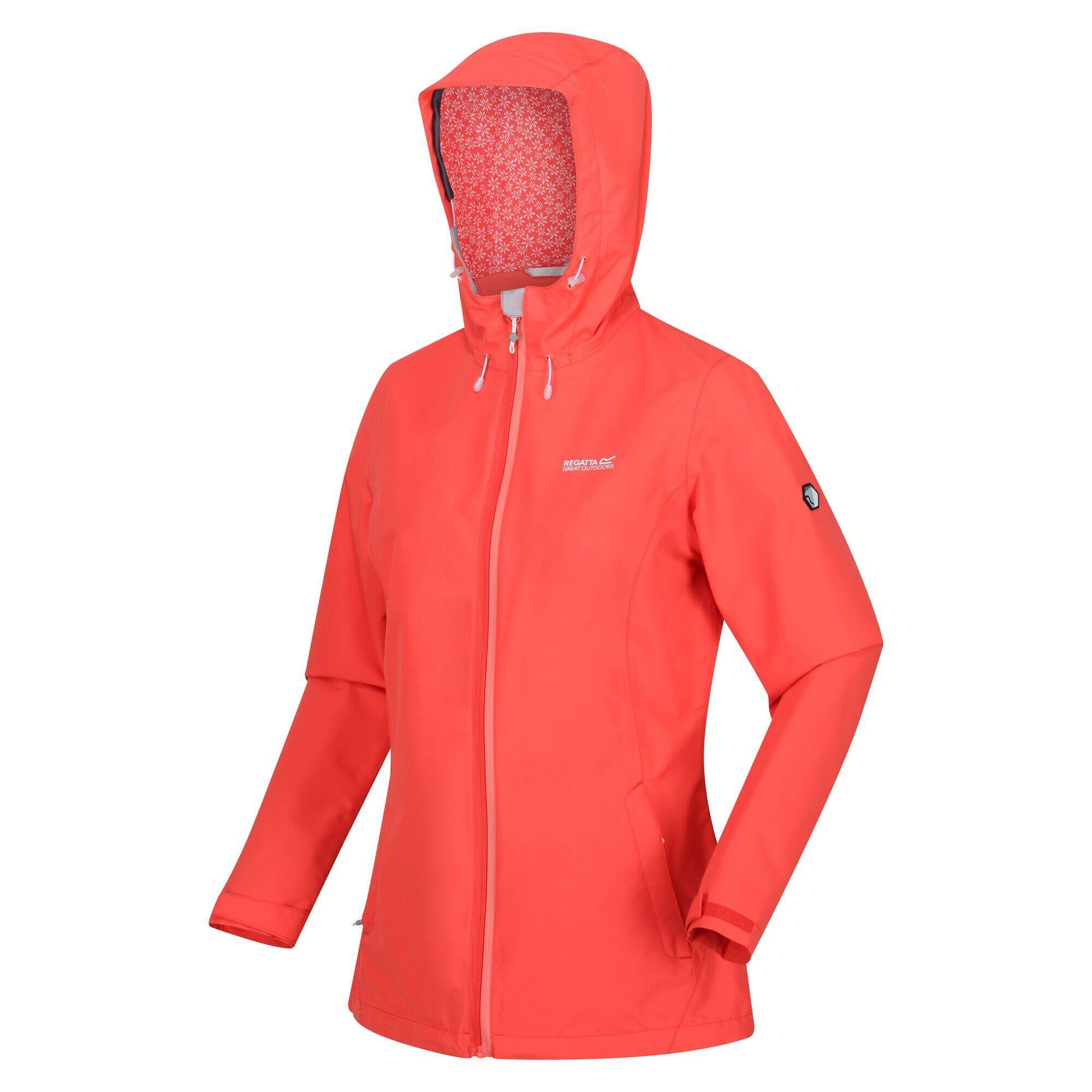 Womens/Ladies Hamara III Waterproof Jacket (Neon Peach) 3/5