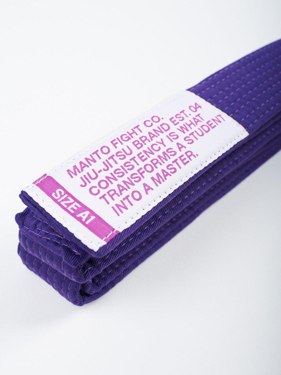 Pas do BJJ Manto Motto purpurowy 2/3