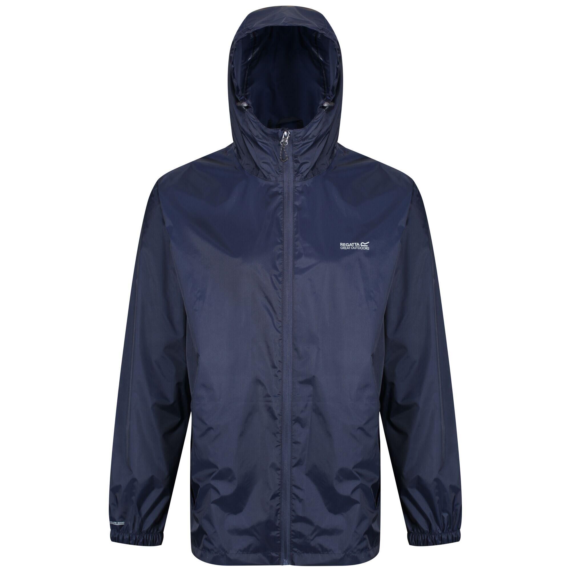 REGATTA Mens Pack It III Waterproof Jacket (Navy)