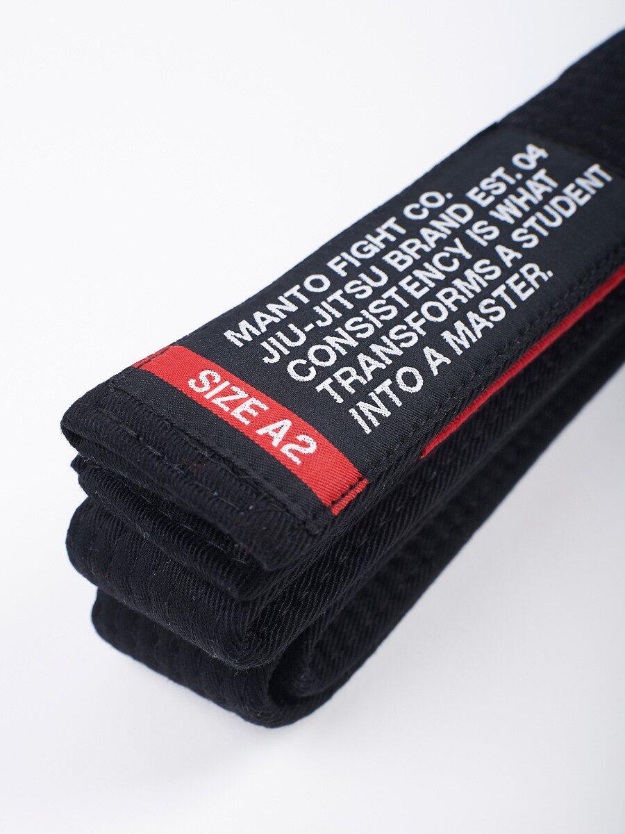 Pas do BJJ Manto Motto czarny 2/3