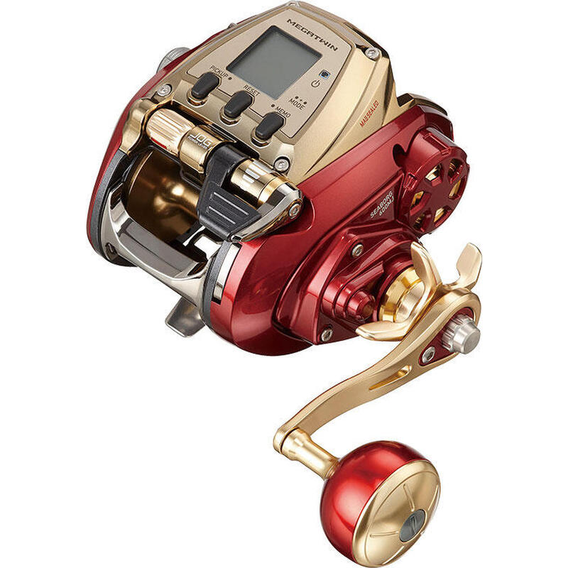 SEABORG 600MJ Fishing Electric Reel (Right Hand) - Gold/Red - Decathlon