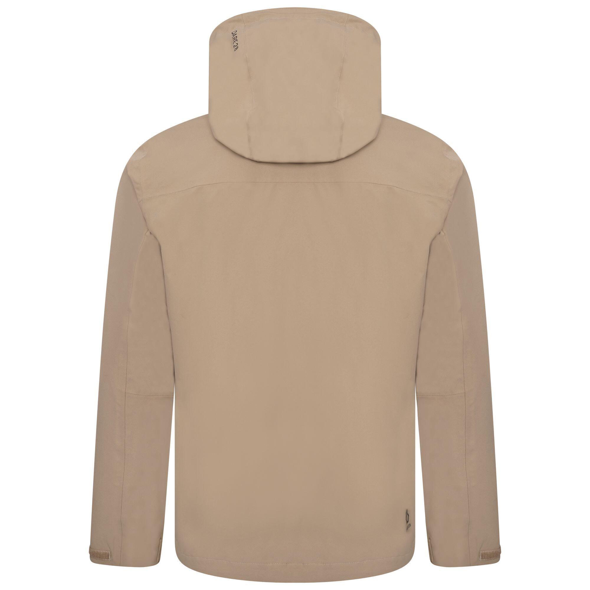 Mens Switch Out Recycled Waterproof Jacket (Gold Fawn) 2/5