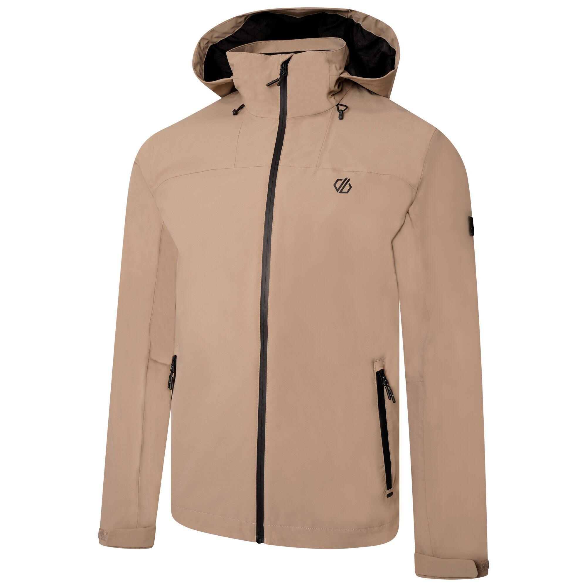 Mens Switch Out Recycled Waterproof Jacket (Gold Fawn) 3/5