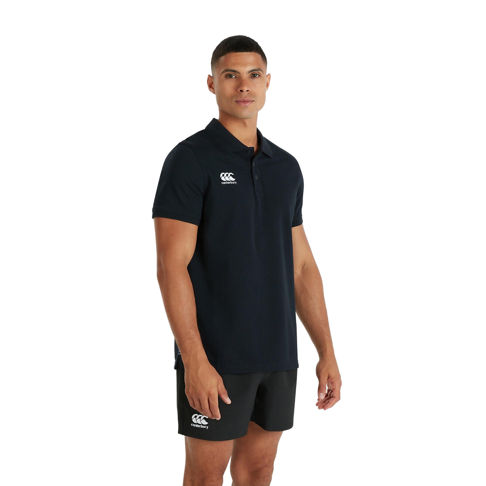 WAIMAK Men's short-sleeved polo shirt (Black)