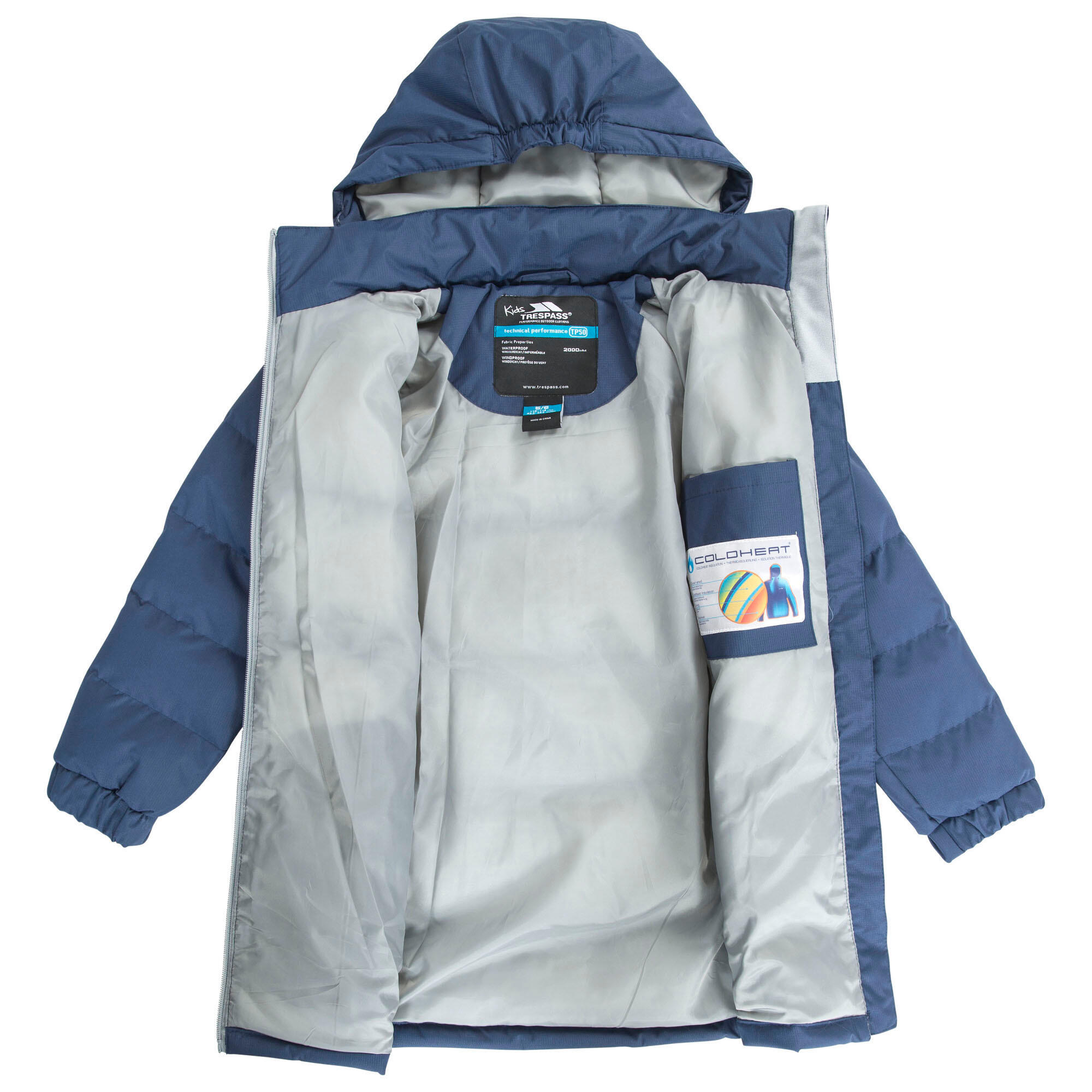 Childrens Girls Tiffy Padded Jacket (Navy Tone) 3/5