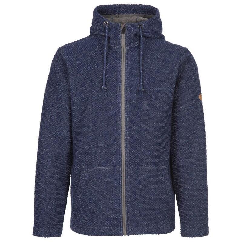 "Scawton" Hoodie mit durchgehendem Reißverschluss für Herren Marineblau meliert