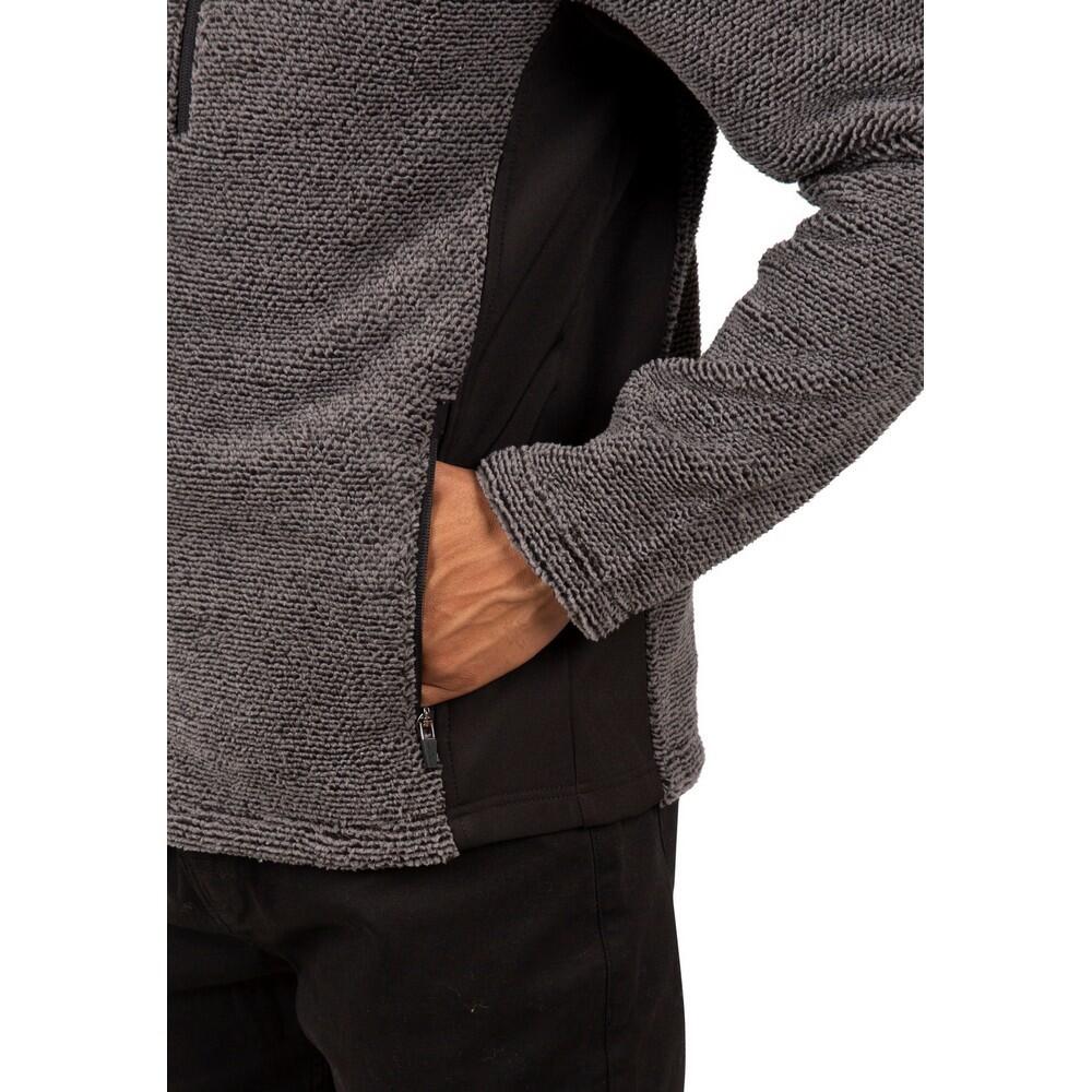 "Farantino" Fleecejacke für Herren Dunkelgrau gestreift 3/5