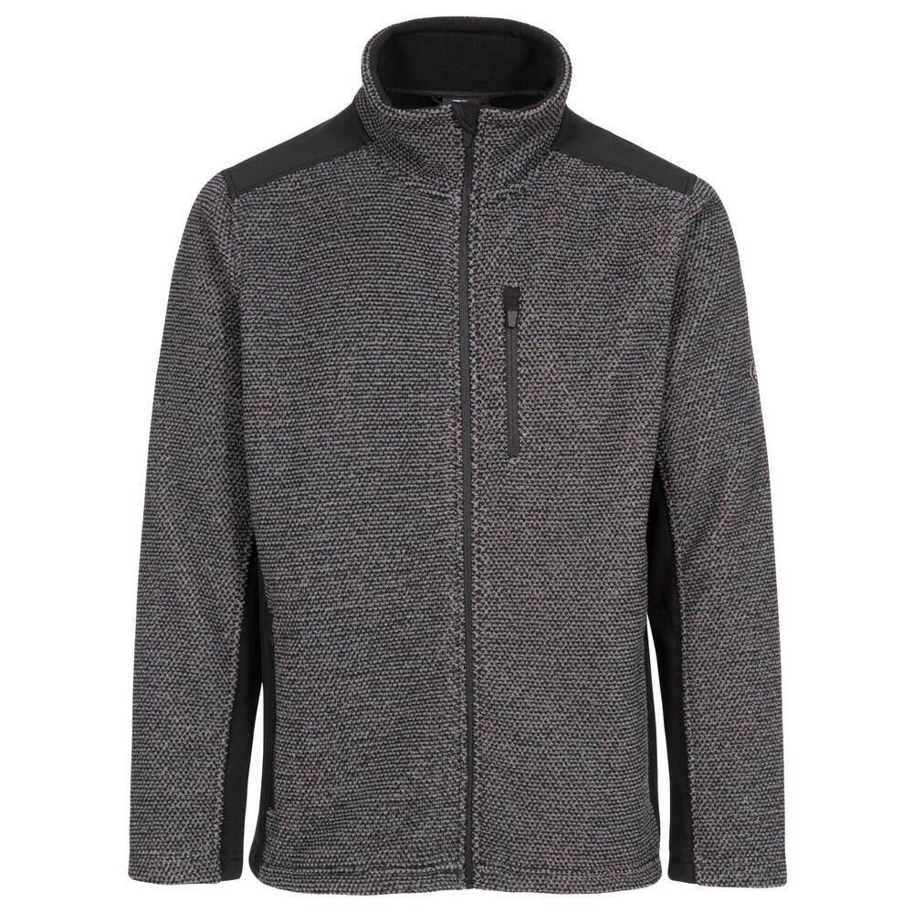 FARANTINO Men's fleece jacket (Dark grey)