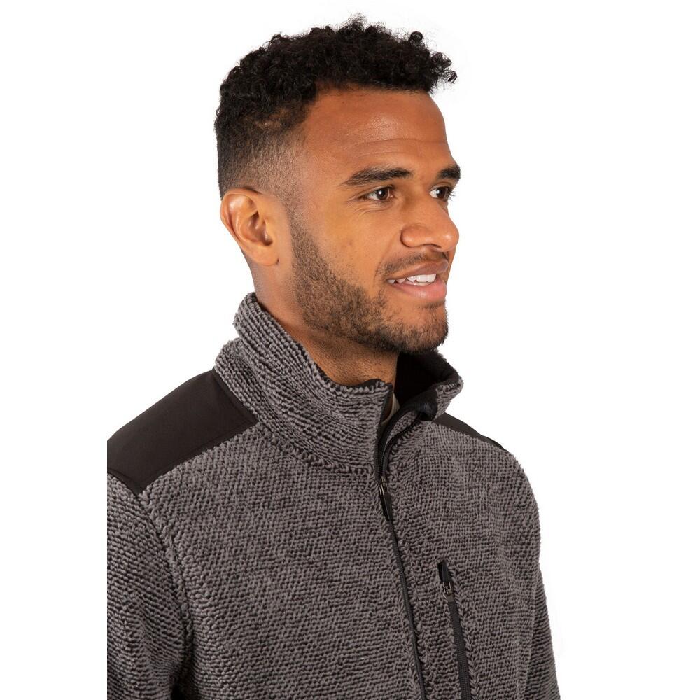 "Farantino" Fleecejacke für Herren Dunkelgrau gestreift 4/5
