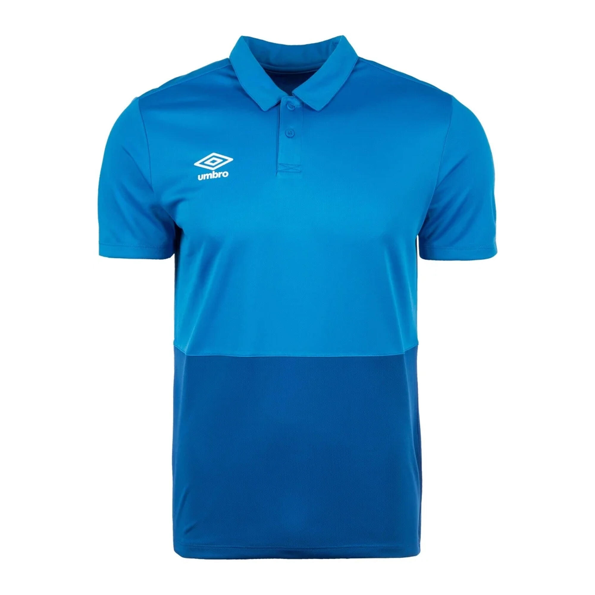 UMBRO Mens Polyester Polo Shirt (Royal Blue/French Blue)