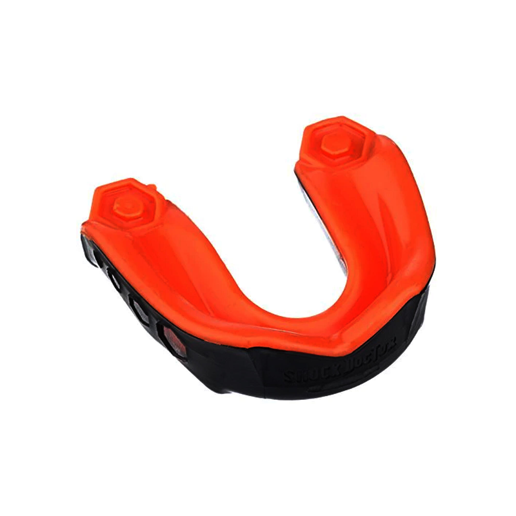 Unisex Zahnschutz Gel Max für Erwachsene Damen und Herren Orange/Schwarz 2/3