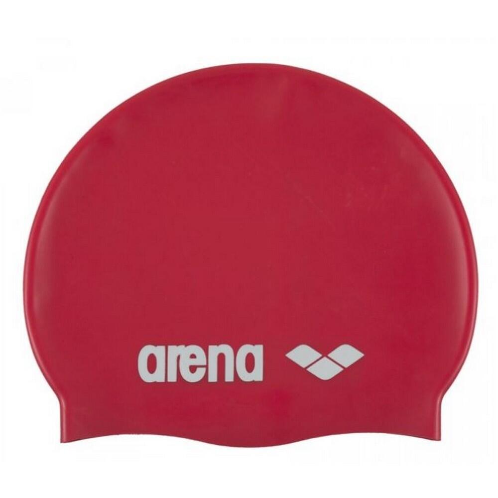 ARENA Childrens/Kids Classic Silicone Swim Cap (Red)
