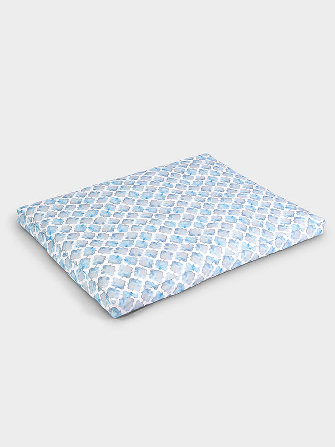 YOGA STUDIO Yoga Studio EU Zabuton Abstract Meditation Cushion - Blue Arabesque