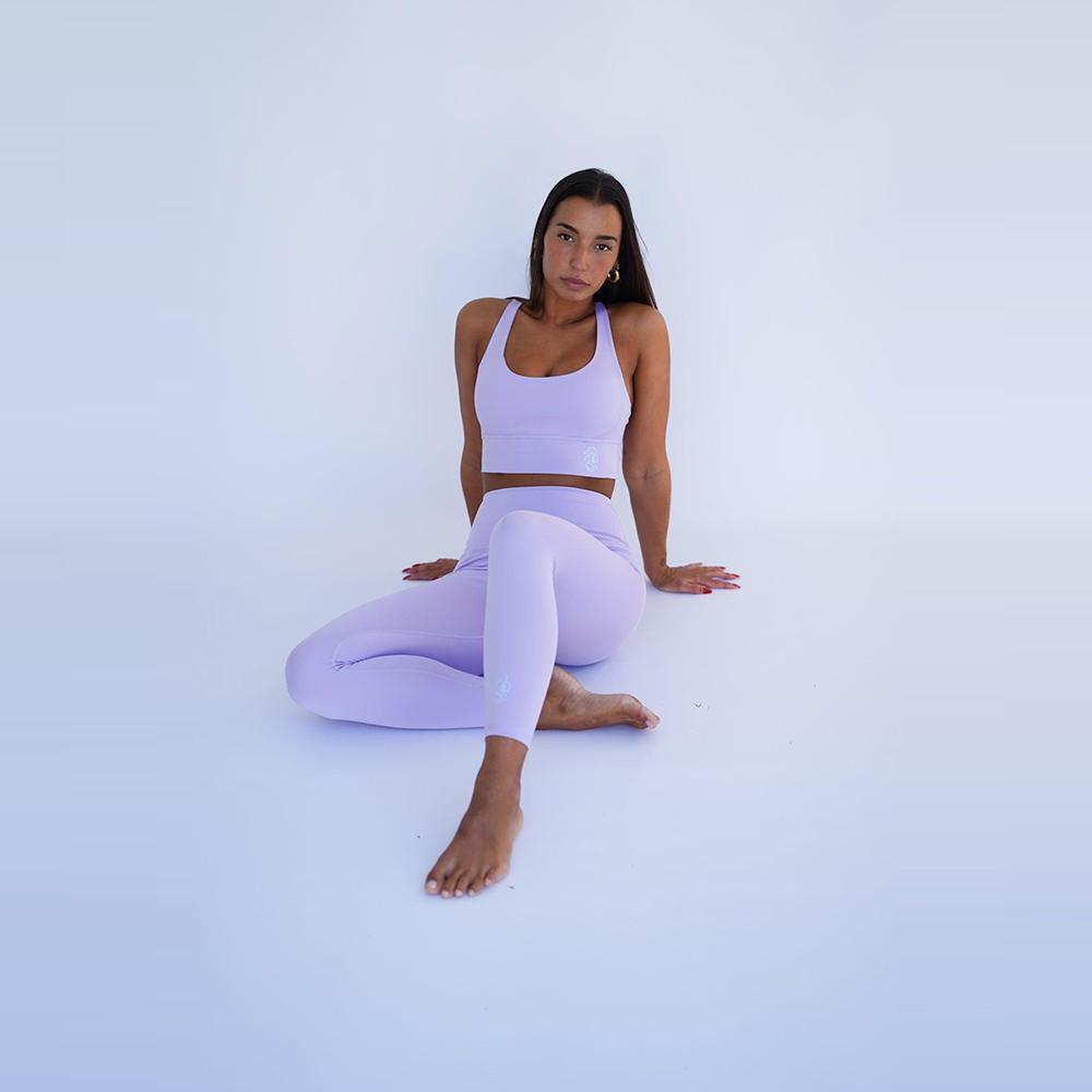 Top deportivo fitness Sostenible poliéster Mujer Fitplanet Seahorse lila 5/5