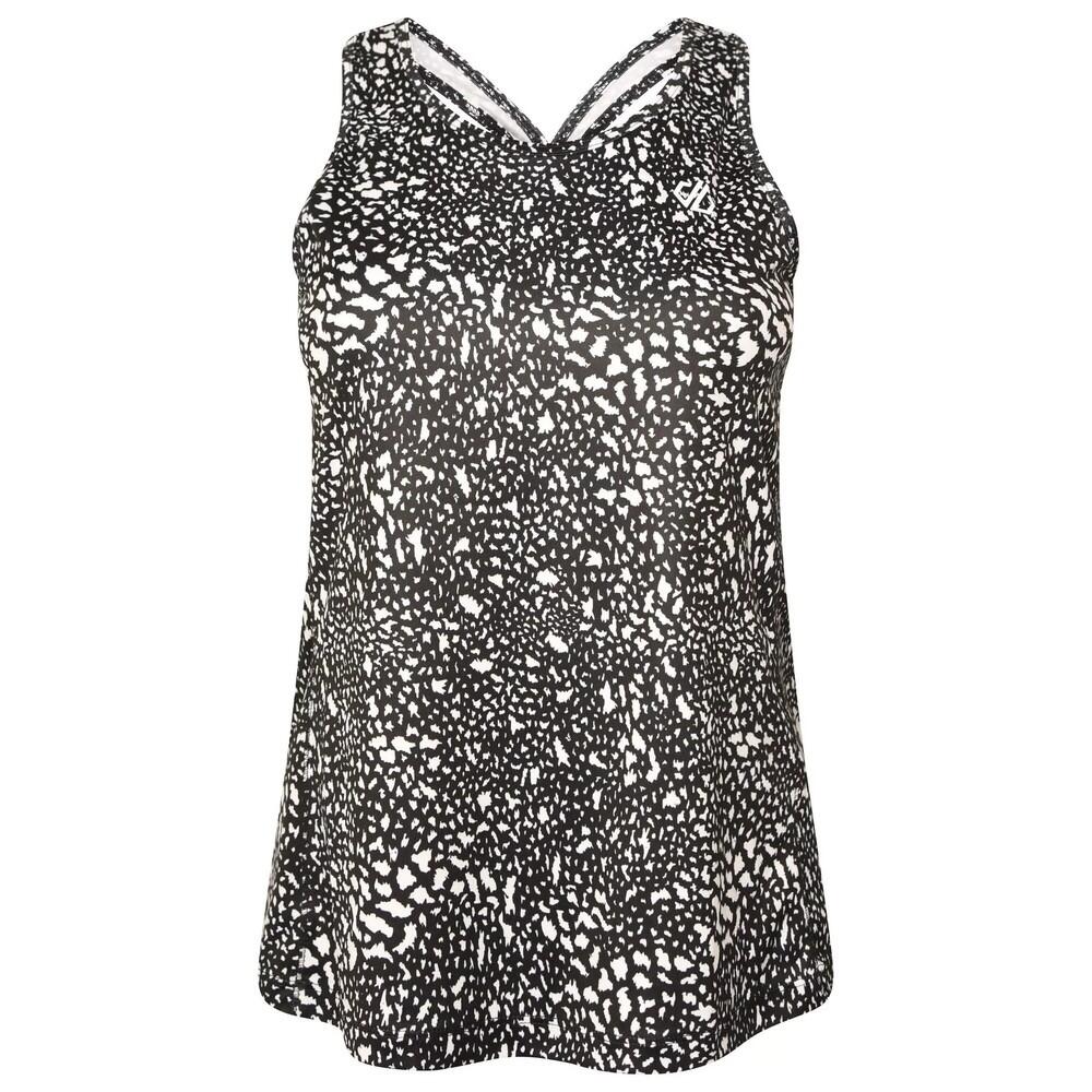 Womens/Ladies Laura Whitmore Ardency II Dotted Recycled Vest (Black/White) 1/5