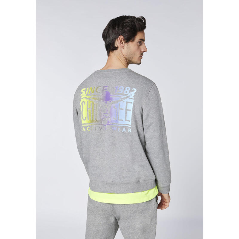 Sweatshirt mit Jumper-Motiv im Farbverlauf
