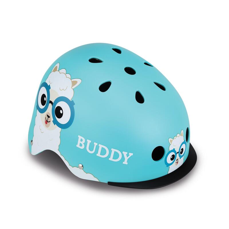 Helmet Elite Lights Kid's Adjustable Scooter Helmet- Sky Blue Buddy