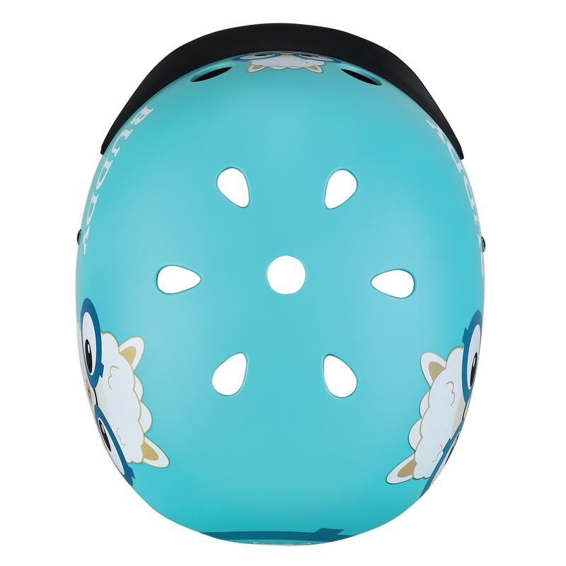 ELITE Lights 兒童可調較滑板車頭盔 - 天空藍配羊駝圖案