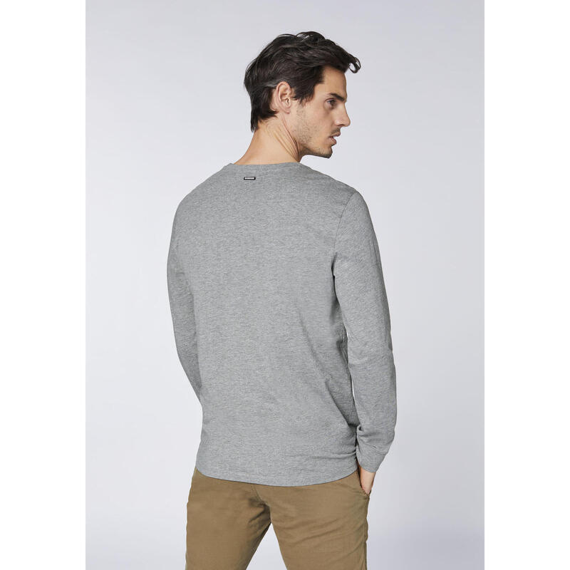 Jersey-Longsleeve mit SNOW-WEAR-Schriftzug
