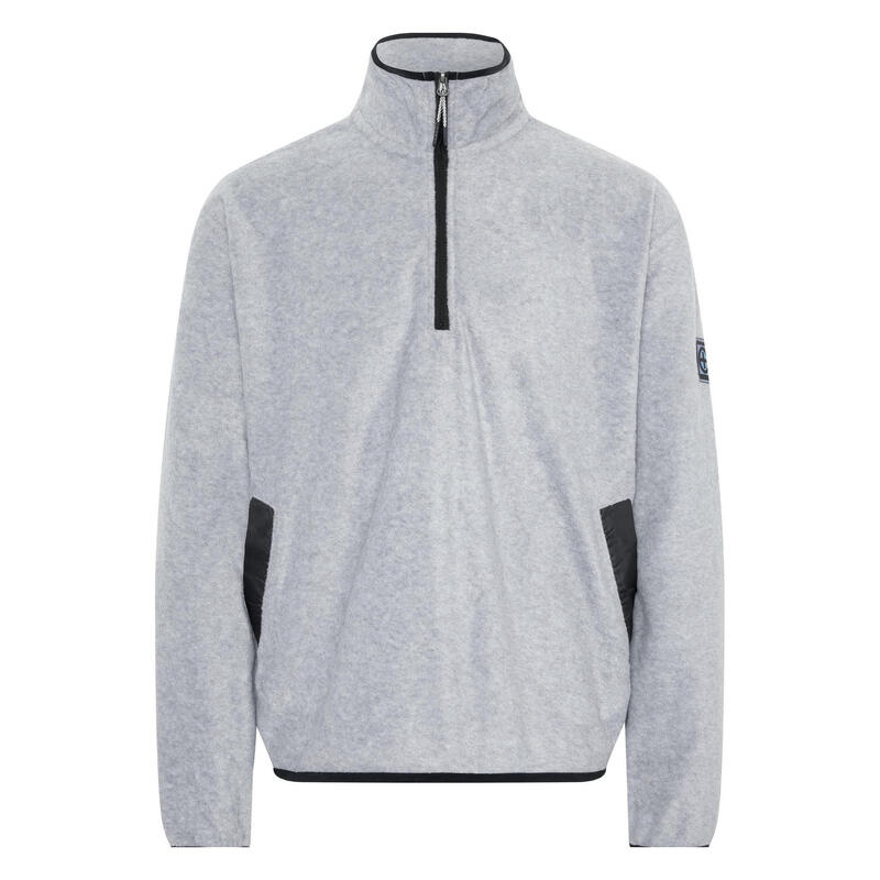 Fleece-Pullover mit Kragen und Zipper