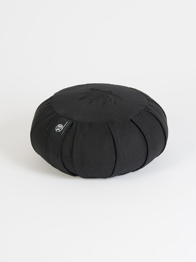 YOGA STUDIO Yoga Studio Round Lotus Organic Zafu Buckwheat Cushion - Black