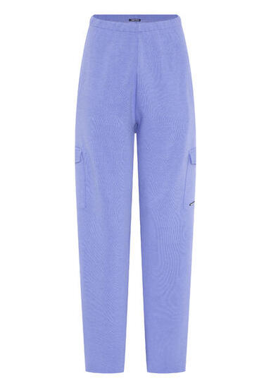 Sweathose mit Bootcut und Cargo-Taschen