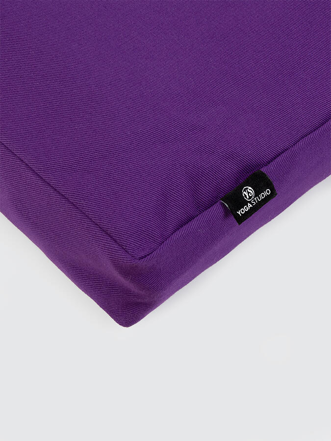 Yoga Studio EU Organic Zabuton Meditation Cushion - Purple 2/3