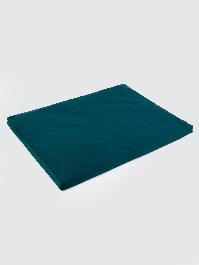 Yoga Studio EU Organic Zabuton Meditation Cushion - Teal 1/3