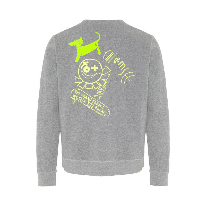 Sweatshirt mit kreativem Statement-Print