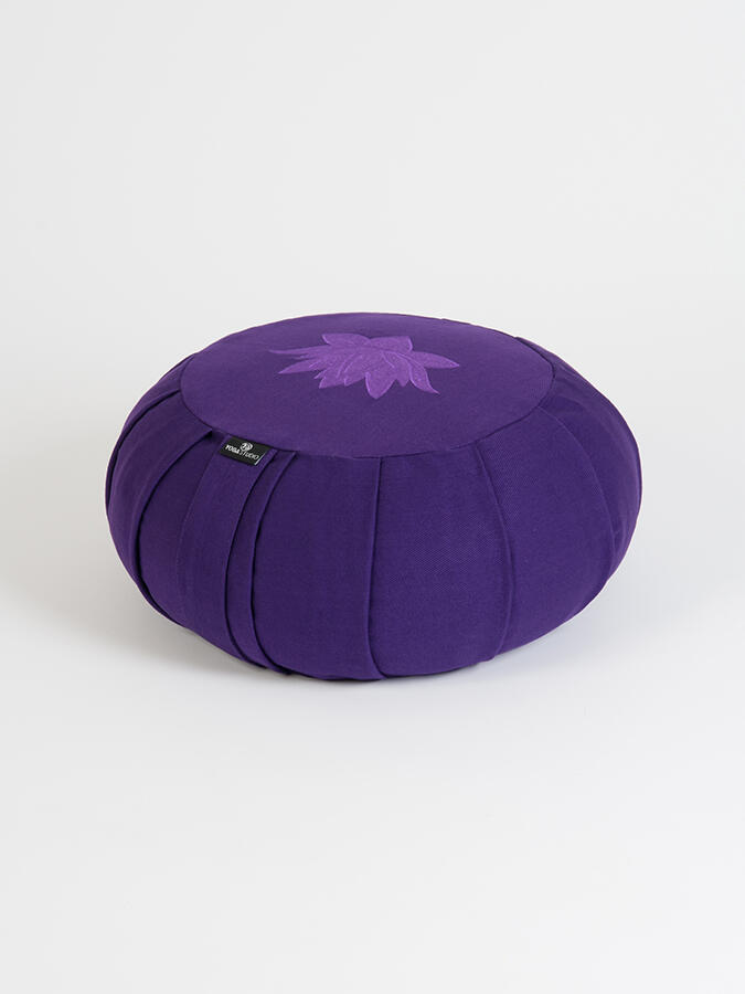 YOGA STUDIO Yoga Studio Round Lotus Organic Zafu Buckwheat Cushion - Purple