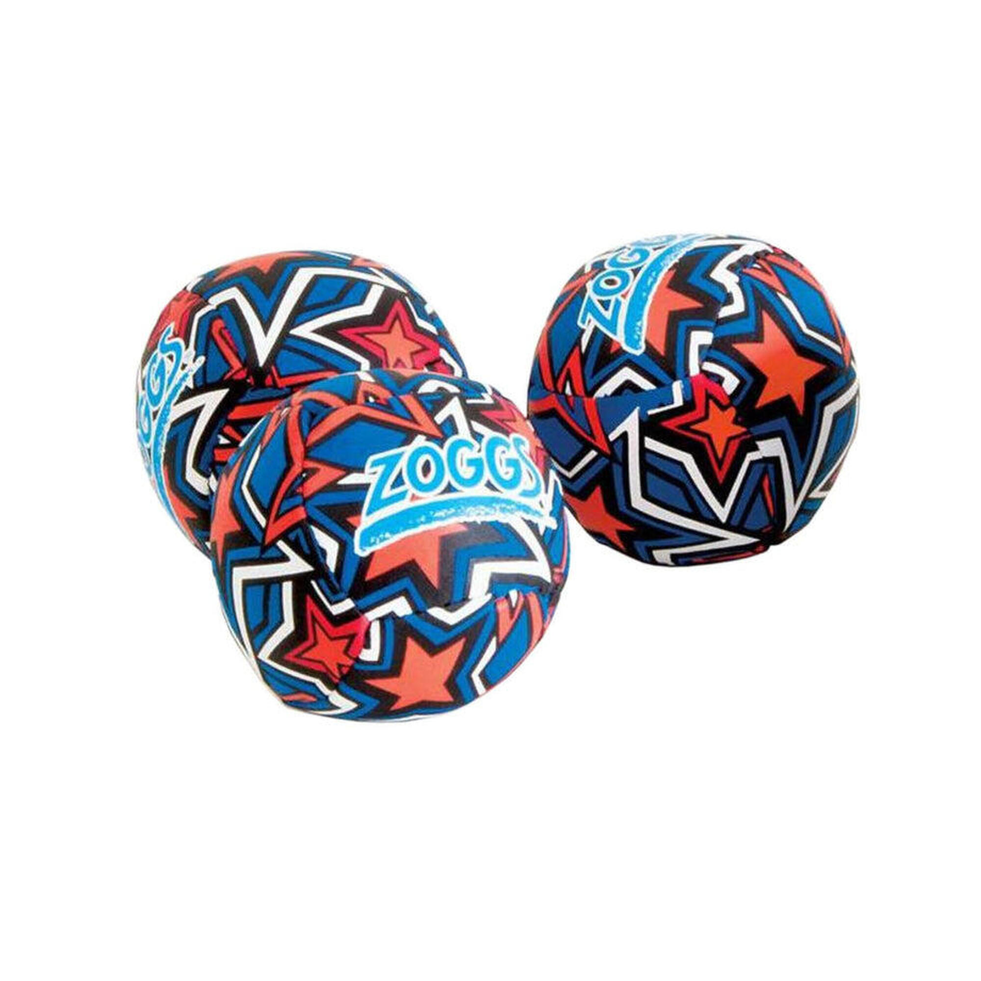 Zoggs Swim Splash Balls - Orange/Blue Star Print 1/1