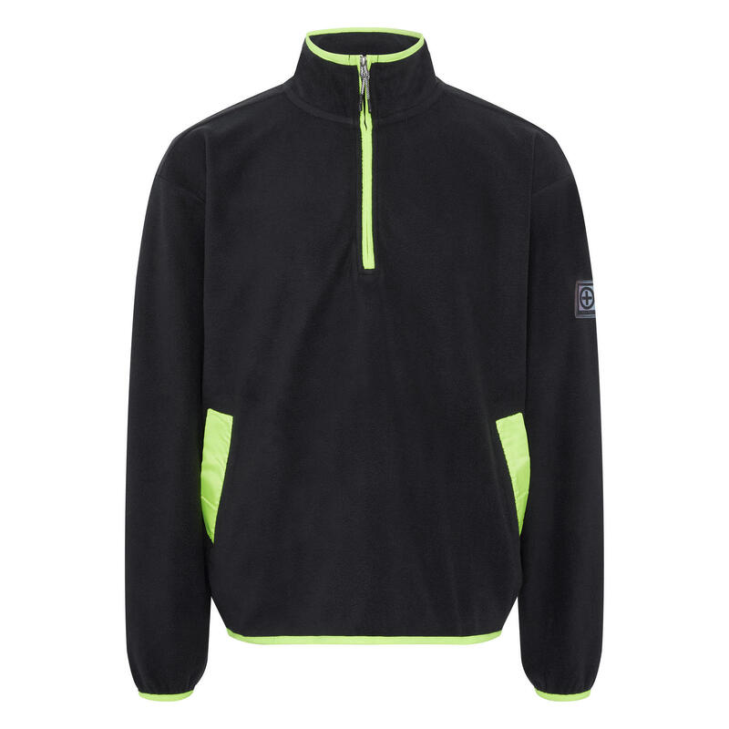 Fleece-Pullover mit Kragen und Zipper