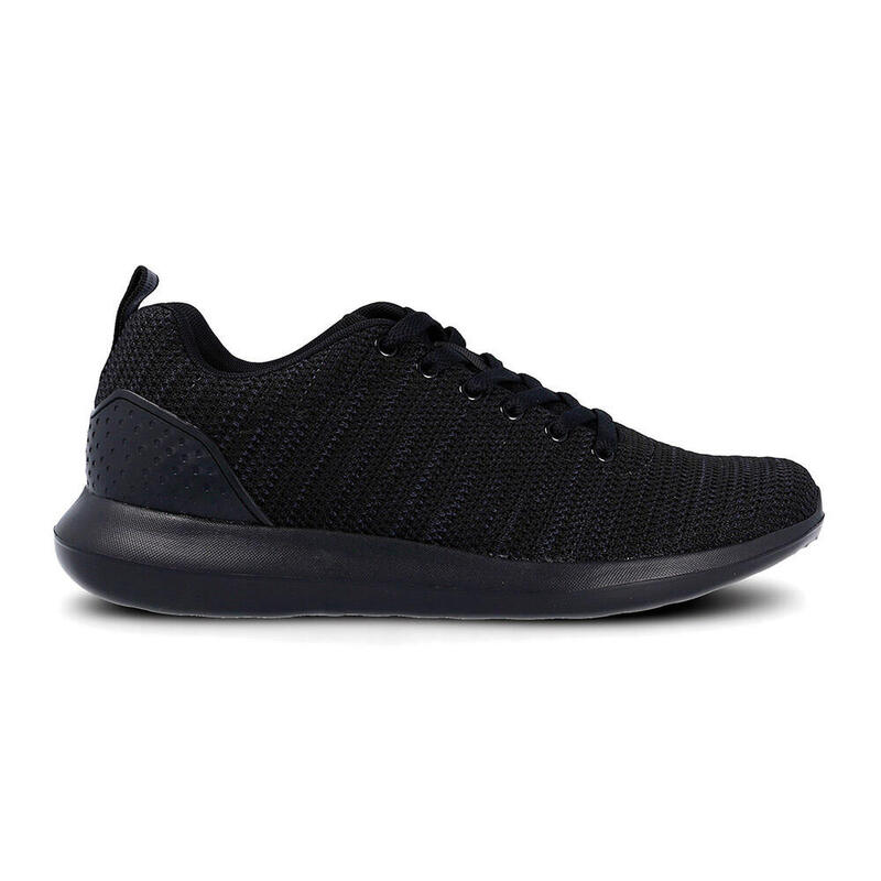 Deportivo running con cordones uniformidad hombre Indus negro