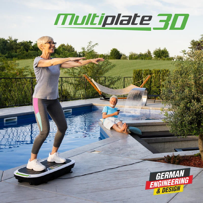 Multiplate® 3D Thera + Sportsitz + Trainingszubehör + Fernbedienung