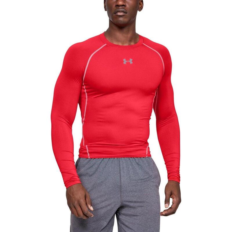 Camisola de Manga Comprida Fitness Homem Vermelho