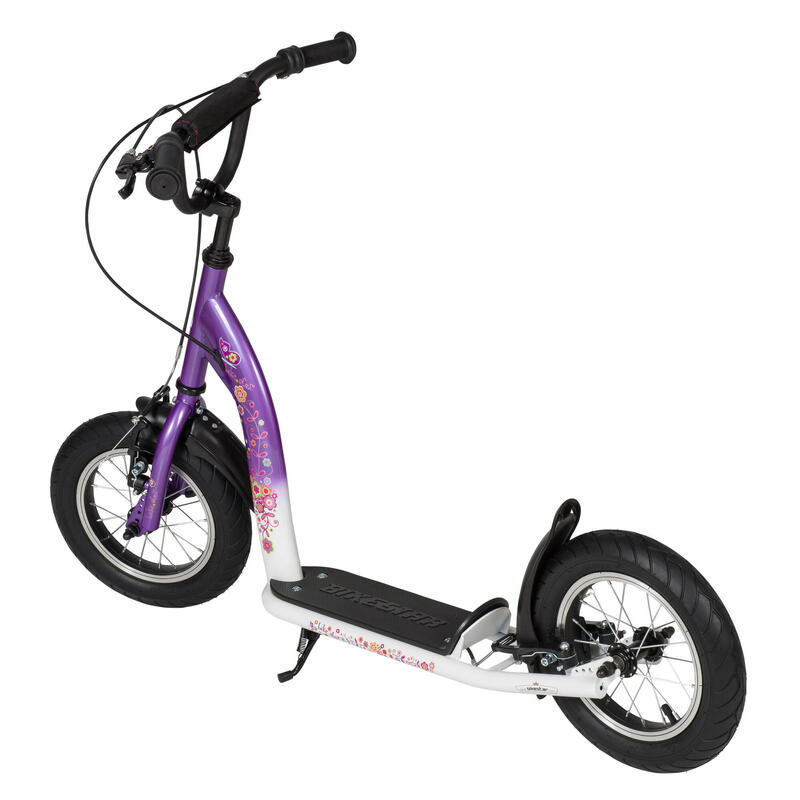 Trottinette grandes roues 12", pour enfants de 8 ans, pneus gonflables, Sport