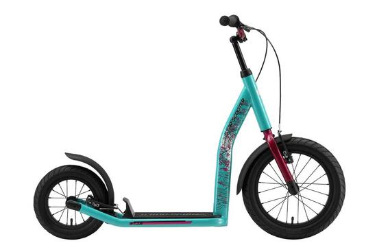 Monopattino con grandi ruote 16" per bambini 8 anni pneumatici ad aria NewGen