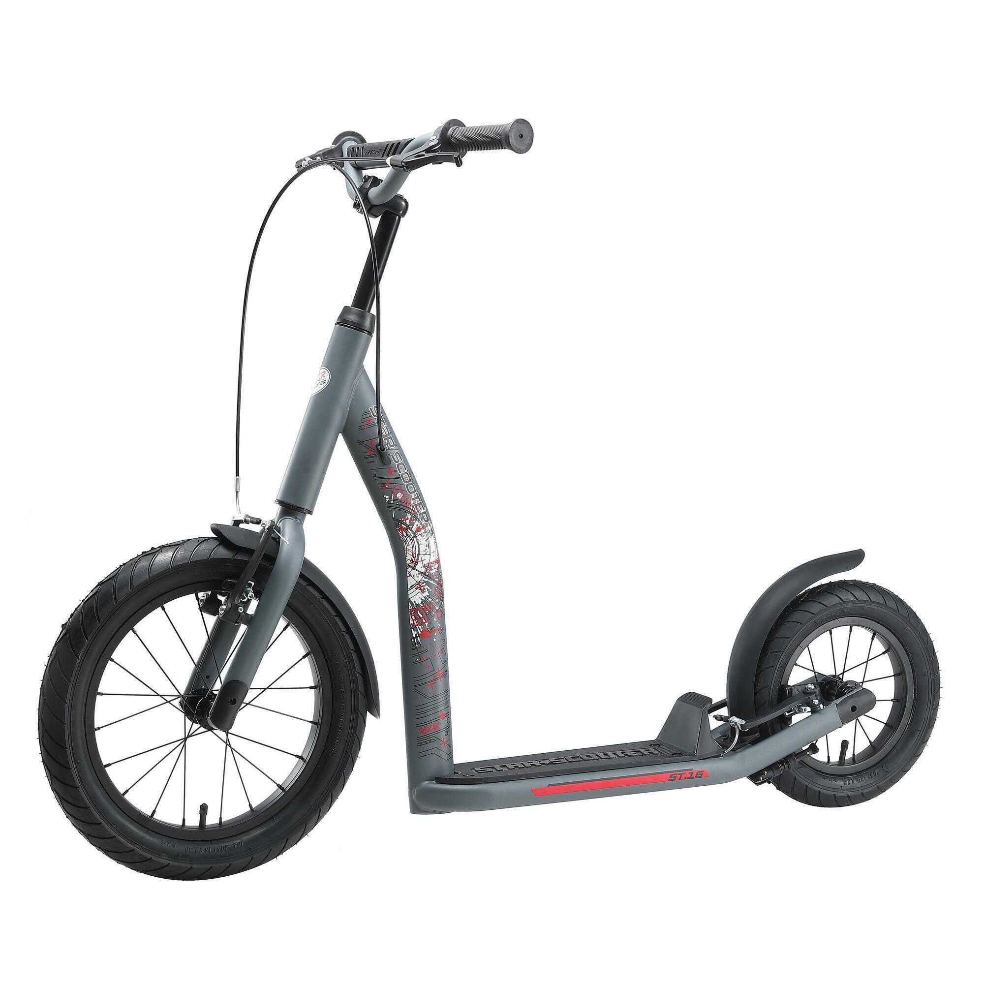 Step met grote wielen 16", voor kinderen van jaar, met luchtbanden, Sport NewGen 4/5