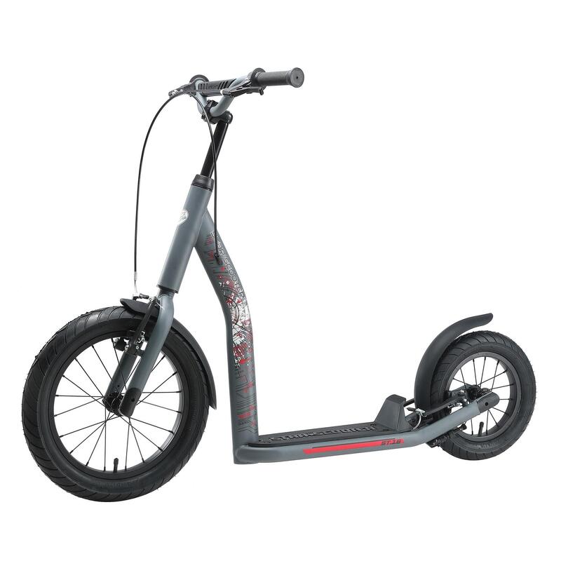 Trottinette grandes roues 16", pour enfants de 8 ans, pneus gonflables, NewGen