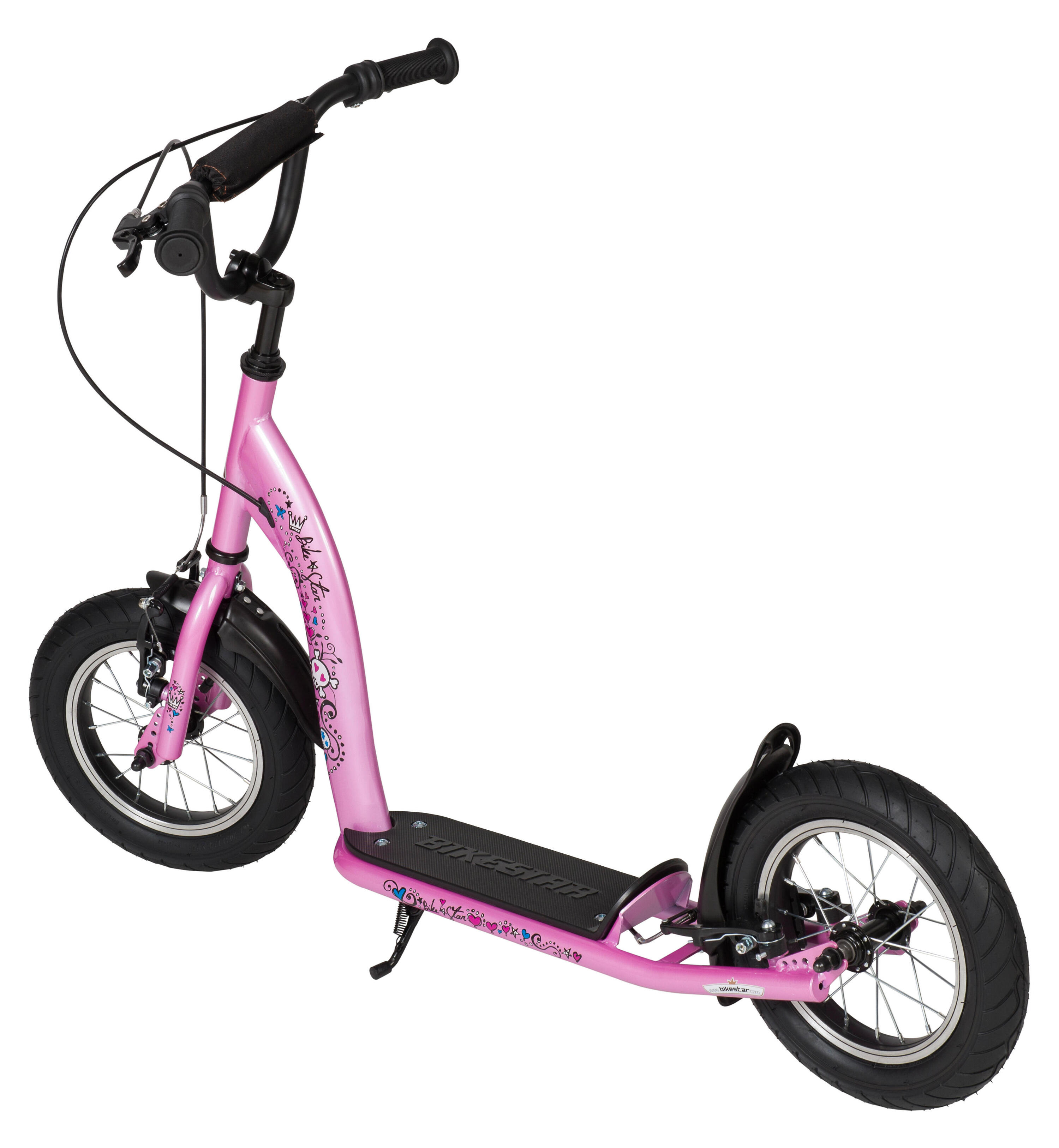 Trottinette grandes roues 12", pour enfants de 8 ans, pneus gonflables, Sport 3/5