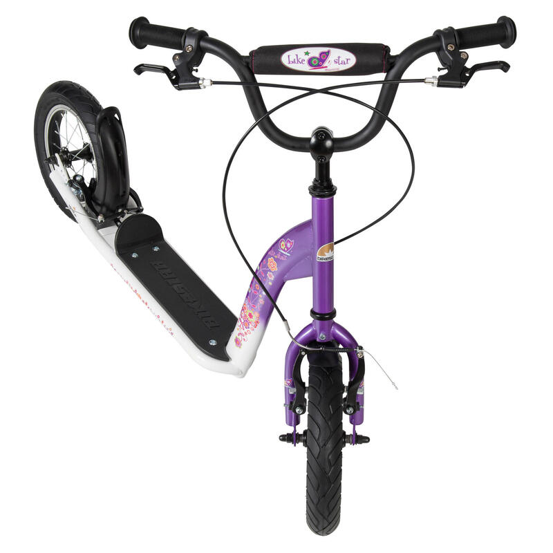 Trottinette grandes roues 12", pour enfants de 8 ans, pneus gonflables, Sport