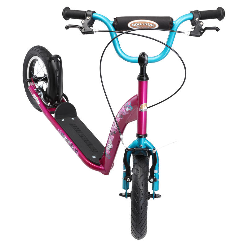 Trottinette grandes roues 12", pour enfants de 8 ans, pneus gonflables, Sport