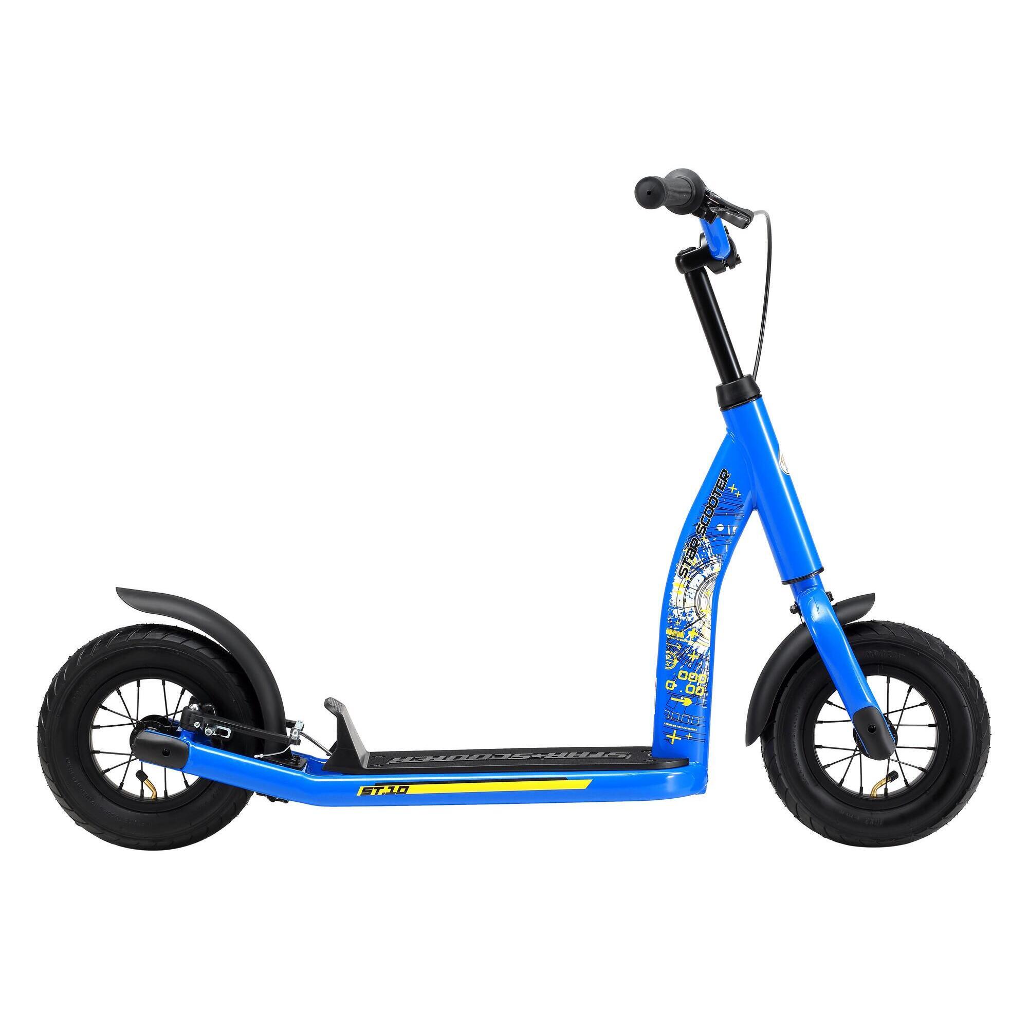 Star Scooter - Trottinette Grandes Roues 10", Pour Enfants De 5 Ans, Pneus Gonflables, Newgen - Trottinette - Bleu - Taille Unique - Decathlon