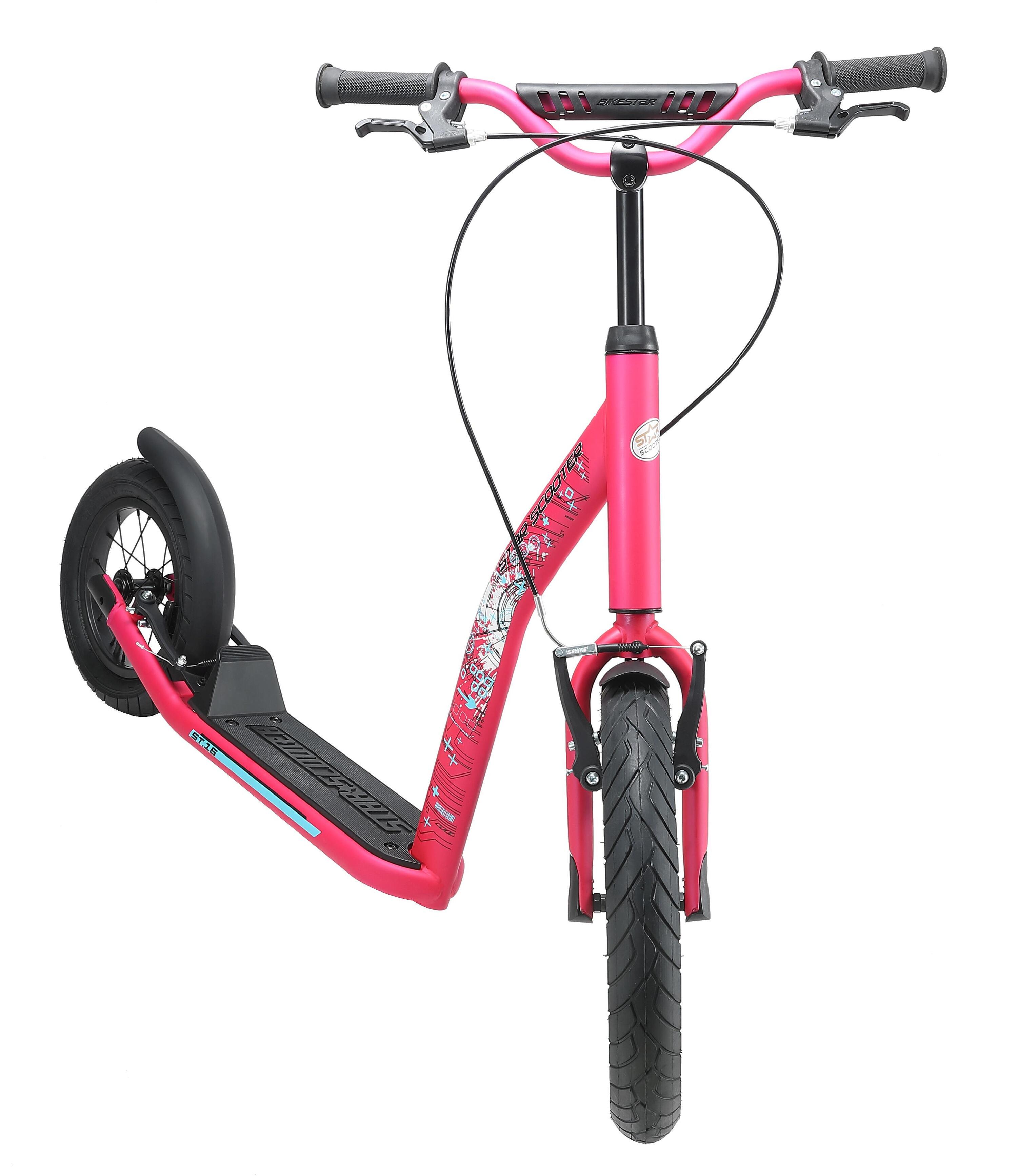 Monopattino con grandi ruote 16", per bambini 8 anni, pneumatici ad aria, NewGen 3/5